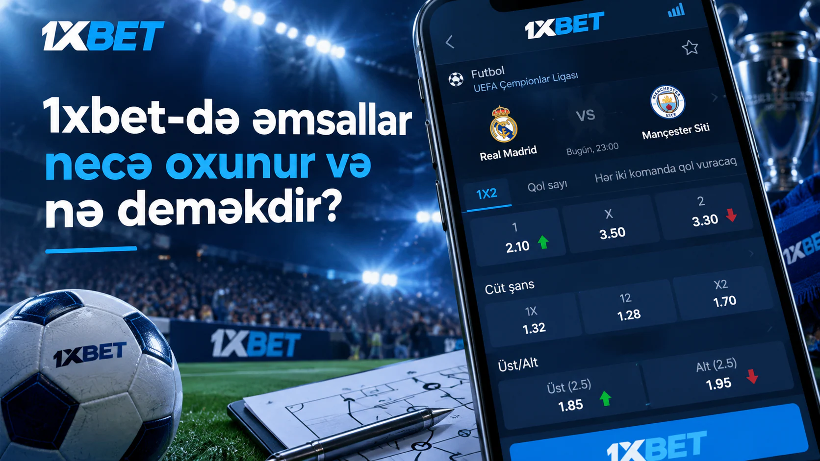 1xBet əmsallarına təsir edən əsas amillər